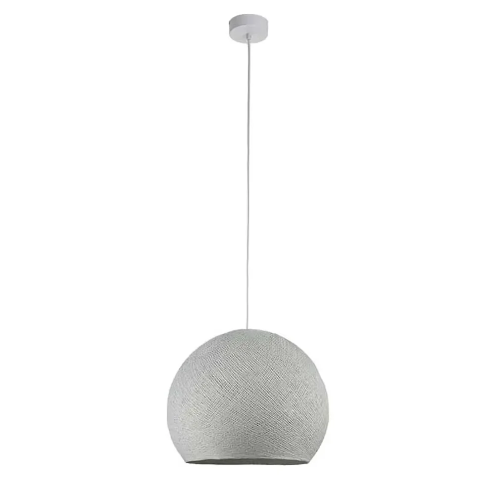 Cousin Paul large dome pendant lamp with frame, light gray