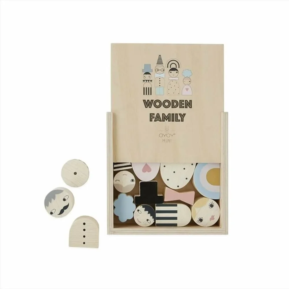 "Oyoy Wooden Family Building Blocks image"
