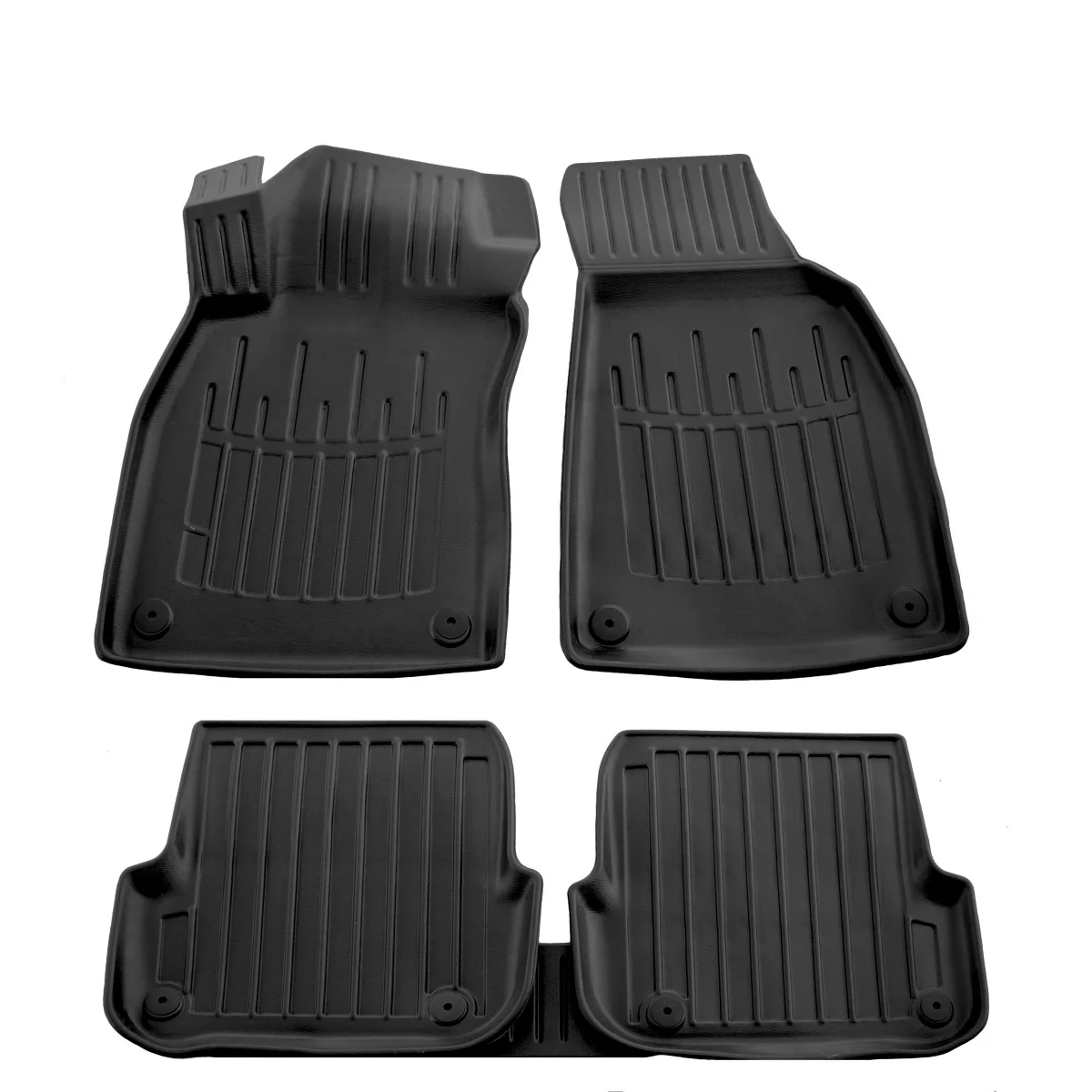 "Audi A6 C6 floor mats, rubber floor mats, 3D custom fit floor mats, all weather floor mats image"