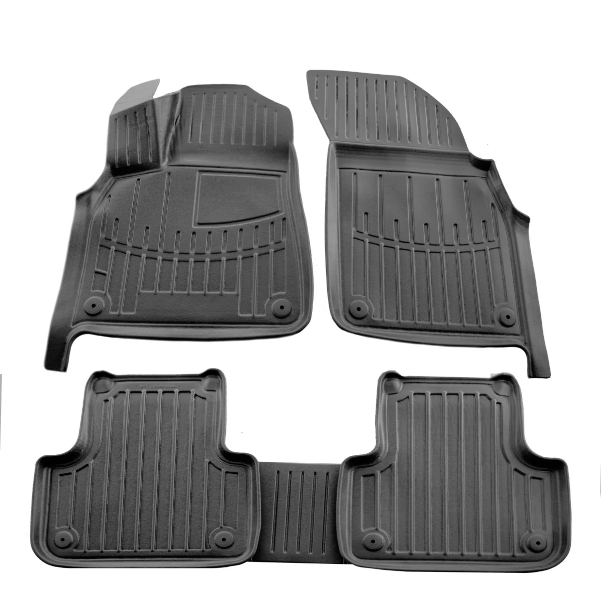 "Audi Q8 floor mats, 3D rubber car mats, custom fit 2018-... image"