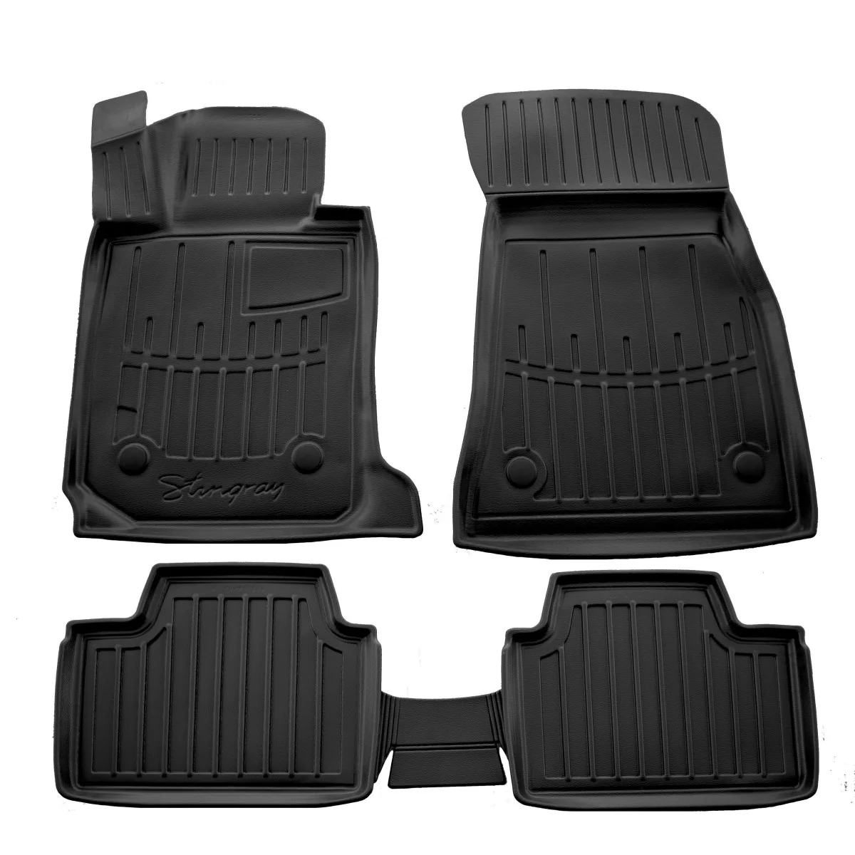 "Car floor mats, 3D rubber floor mats, BMW 3 F31 (2011-2019), auto mats, precise fit image"