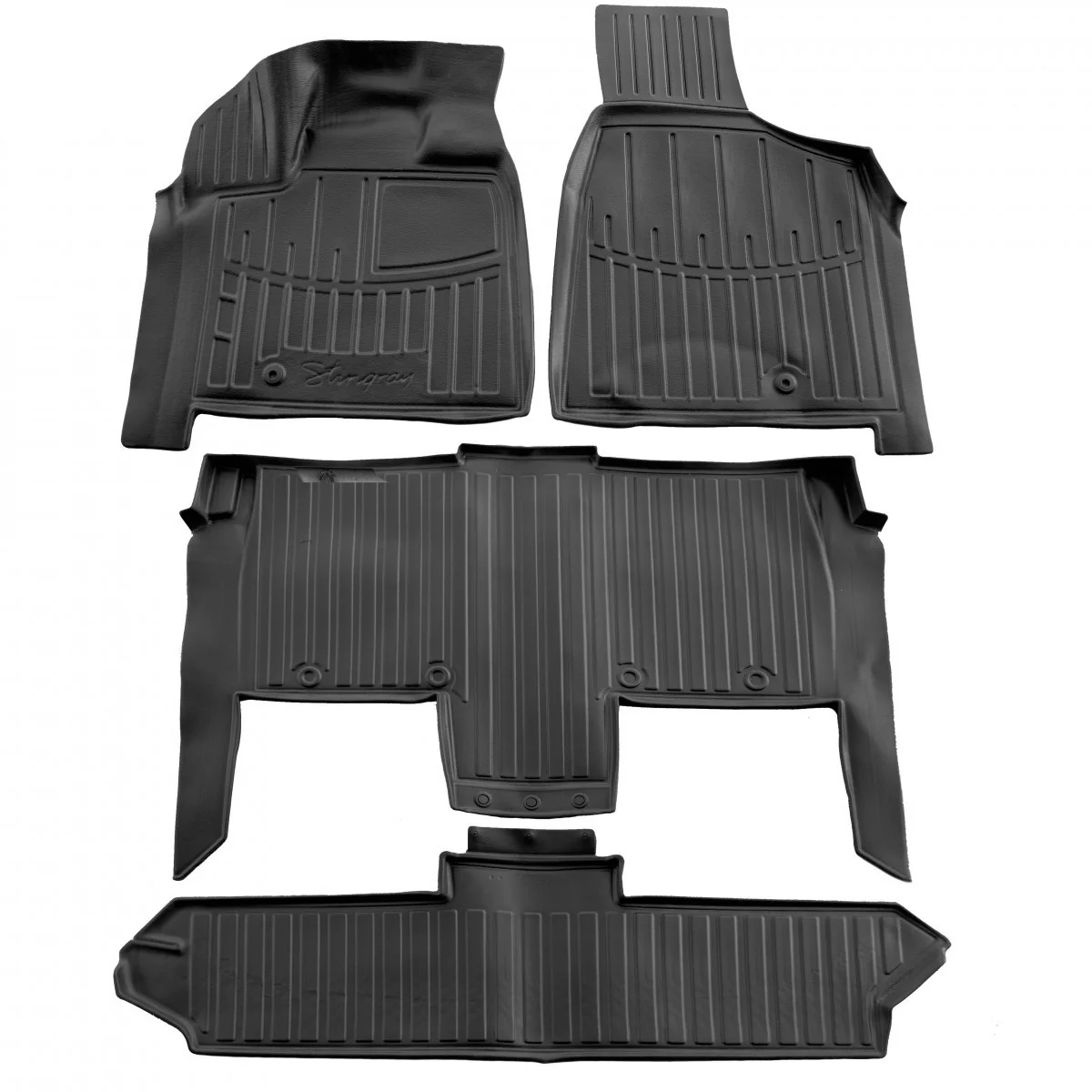 "Car Floor Mats, 3D Rubber Floor Mats, Chrysler Grand Voyager V (RT) (2008-2016), Auto Mats image"