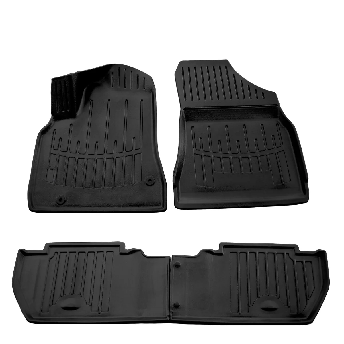 "Car floor mats, 3D car mats, rubber car mats, Berlingo II (2008-2018), precise fit, odorless polyurethane image"