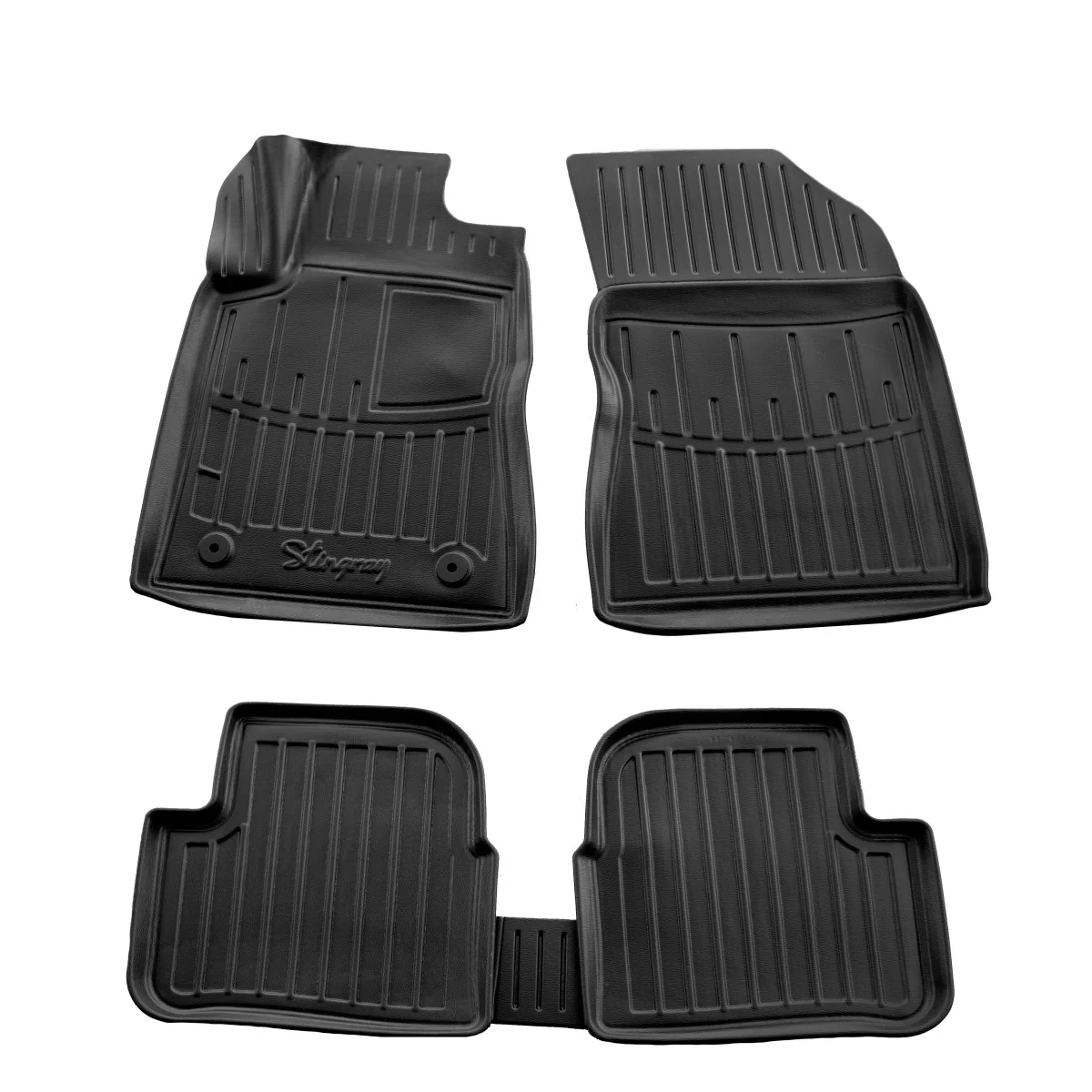 "Car Floor Mats, 3D Rubber Car Mats, Citroen C3 Floor Mats (2016+), exact fit image"