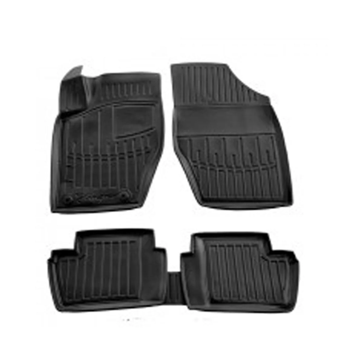 "CITROEN C4 (L) (2004-2010) 3D Car Floor Mats, Custom Fit Polyurethane Rubber Mats image"