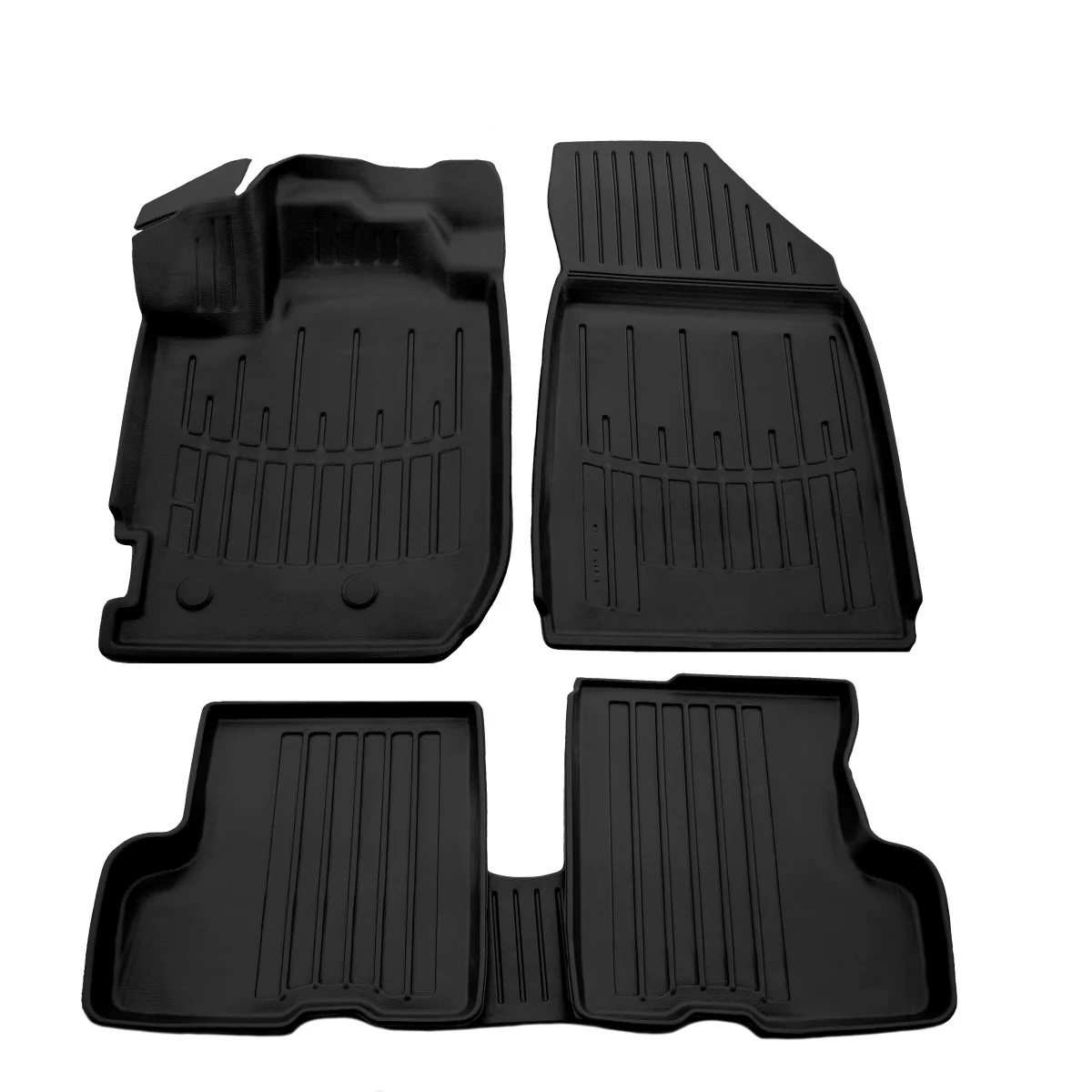 "Dacia Duster floor mats, 3D rubber, car mats, Dacia Duster II (2018-...), up to 35 mm height image"