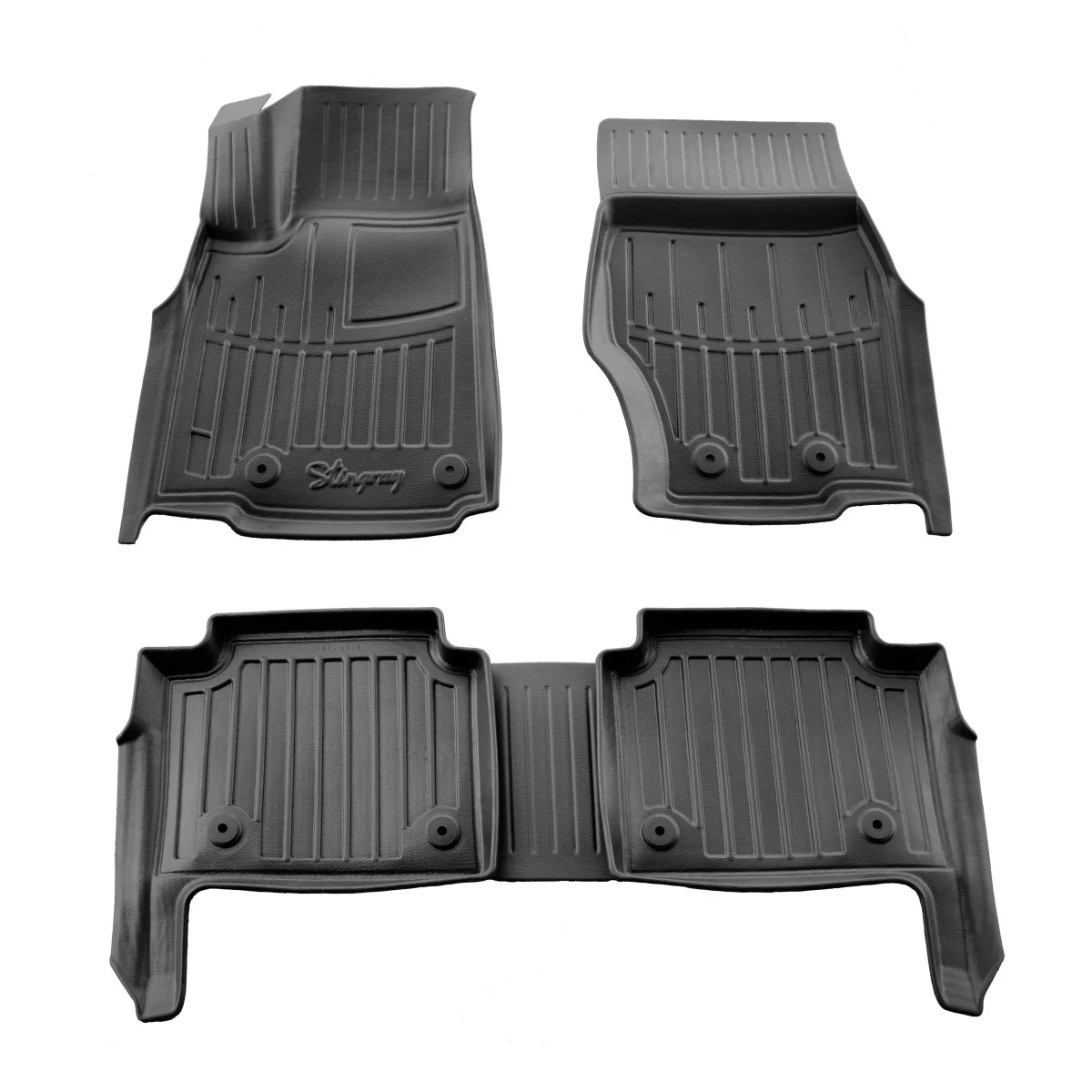 "Car Floor Mats, 3D Rubber Mats for Jeep Grand Cherokee (WL) (2021 Onwards), 5-seater, Odorless image"