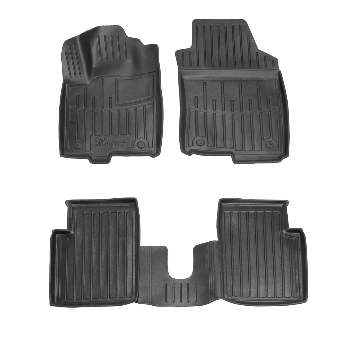 "Car Floor Mats, Rubber Car Mats 3D, for LANCIA Ypsilon (2011-...), Custom Fit, High Edge, Odorless image"