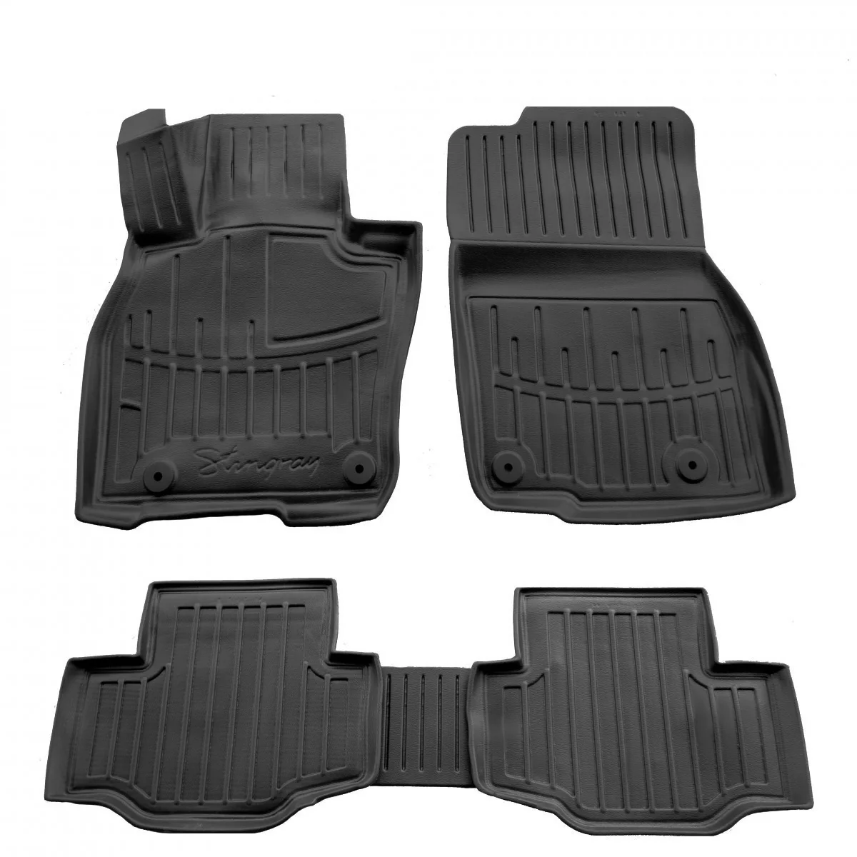 "Car Floor Mats, 3D Rubber Mats for MAZDA CX-90 (KK) (2023-...) - Polyurethane, Custom-Fit image"