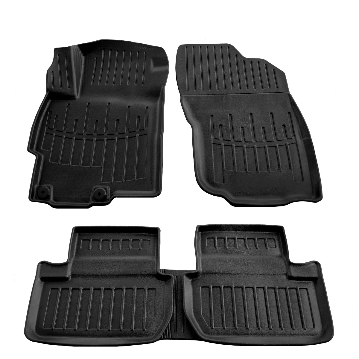 "Car Floor Mats, Rubber Floor Mats, 3D Car Mats for MITSUBISHI Lancer X (2007-2015), Custom Fit image"