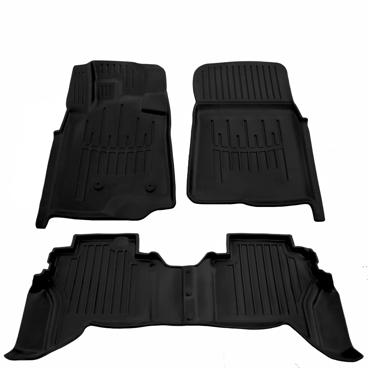 "3D car floor mats, rubber car mats for MITSUBISHI Pajero Wagon IV (V80) (2006-...), automotive floor mats image"