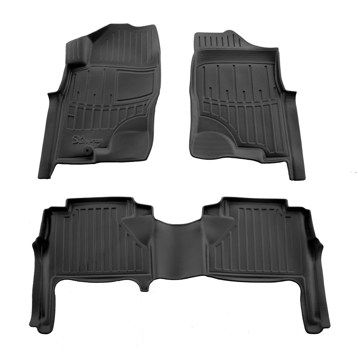 "Car floor mats, rubber car mats, 3D floor mats for NISSAN Navara (D40) (2005-2010), vehicle floor mats image"