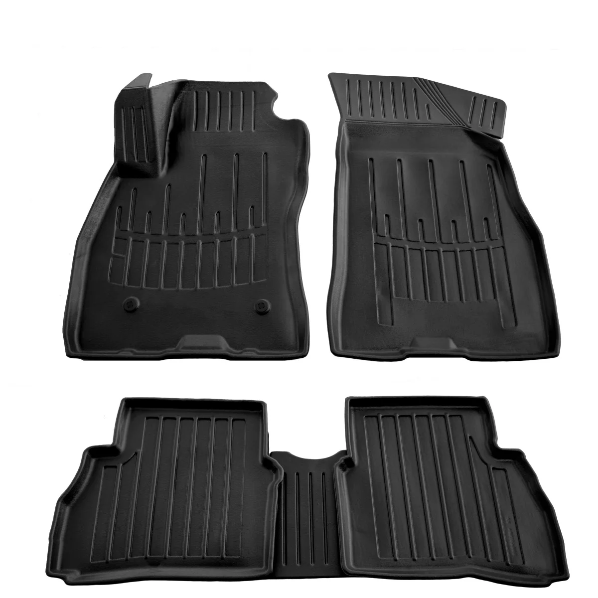 "Car floor mats, Rubber floor mats, 3D, for OPEL Combo D (2011-2018), passenger version, polyurethane image"