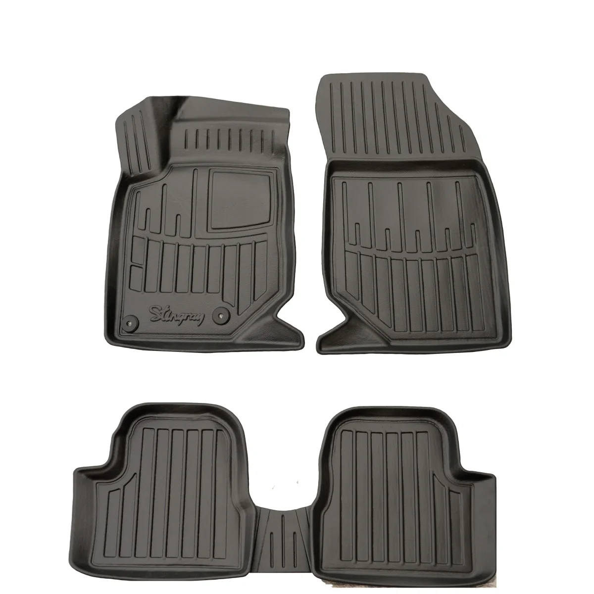 "Car floor mats, Rubber floor mats, 3D car floor mats for PEUGEOT 208 II (2019-2024), Automotive floor mats image"