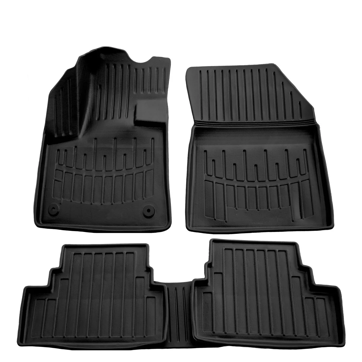"Car floor mats, Rubber floor mats, 3D, for PEUGEOT 3008 (2016-2020), Automotive floor mats image"