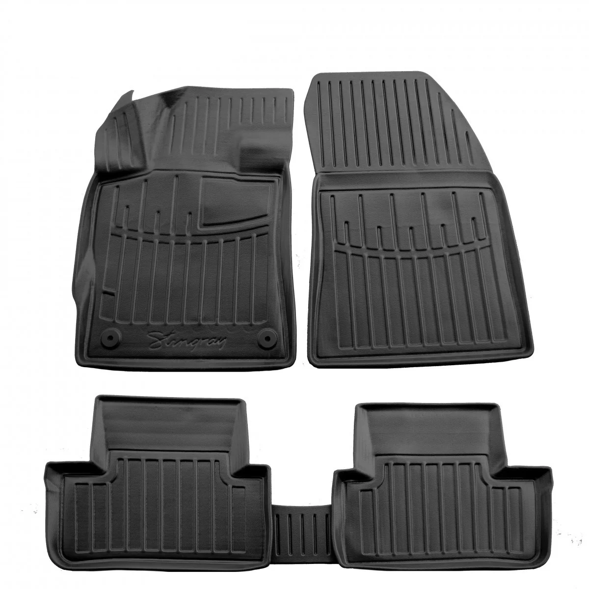 "Car Floor Mats, 3D Rubber Floor Mats for PEUGEOT 308 III (P5) (2021-...), Exact Fit, Polyurethane image"