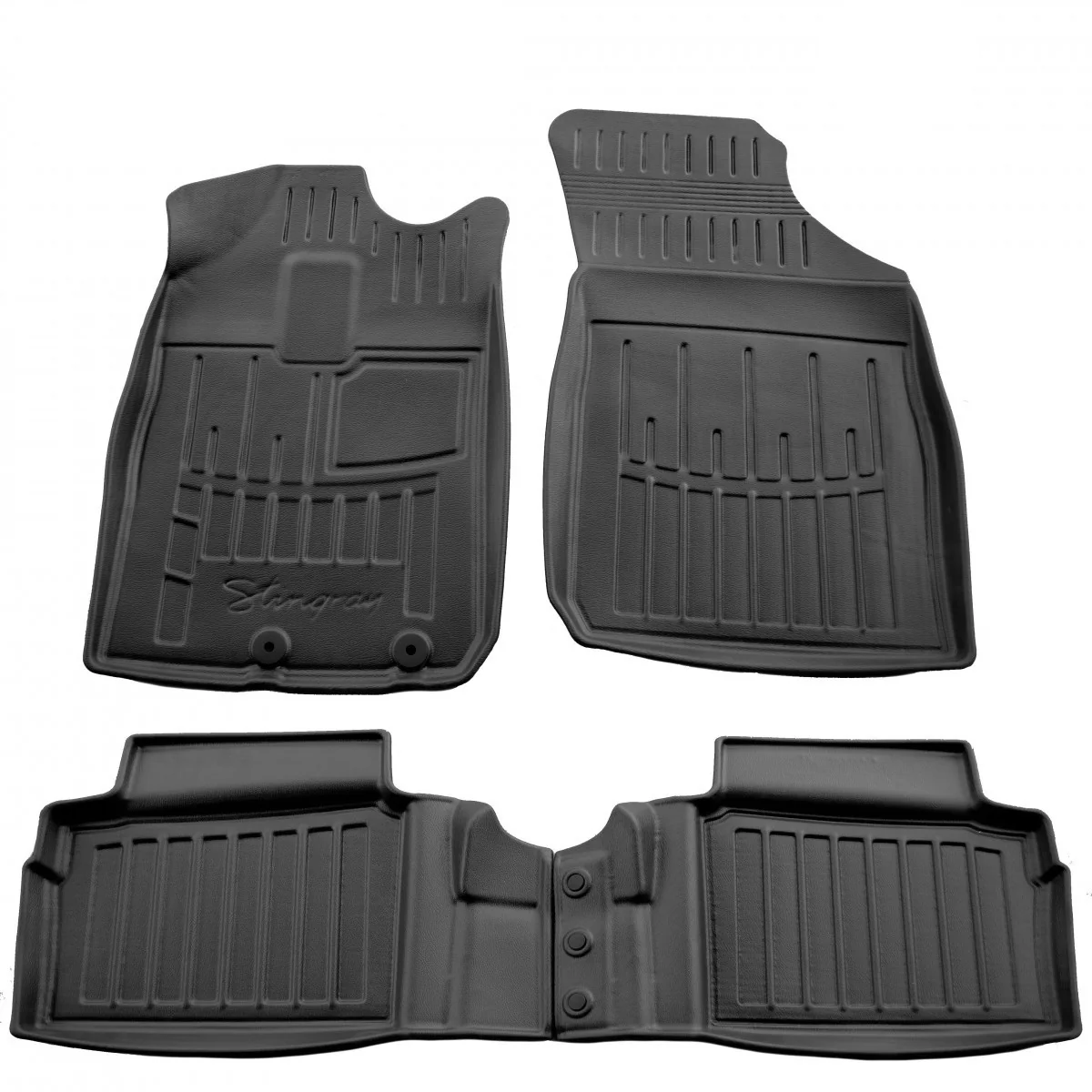 "Car floor mats, 3D rubber car mats for City K-ZE (2021-...), fitted car mats image"