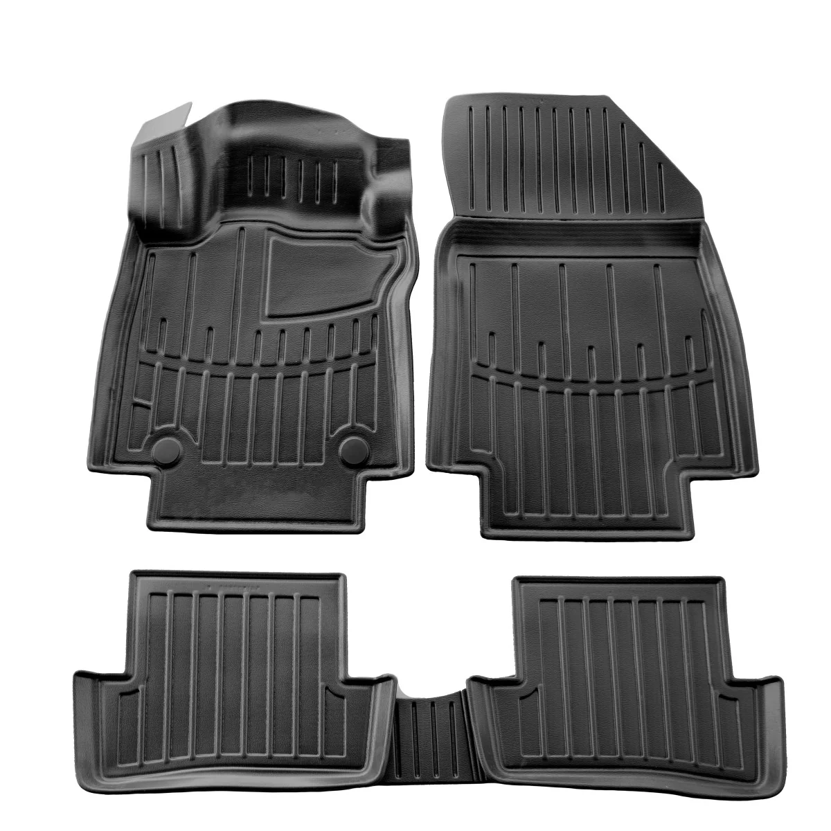 "Car floor mats, Rubber floor mats, 3D floor mats for RENAULT Clio IV (2012-2019), custom fit car mats image"