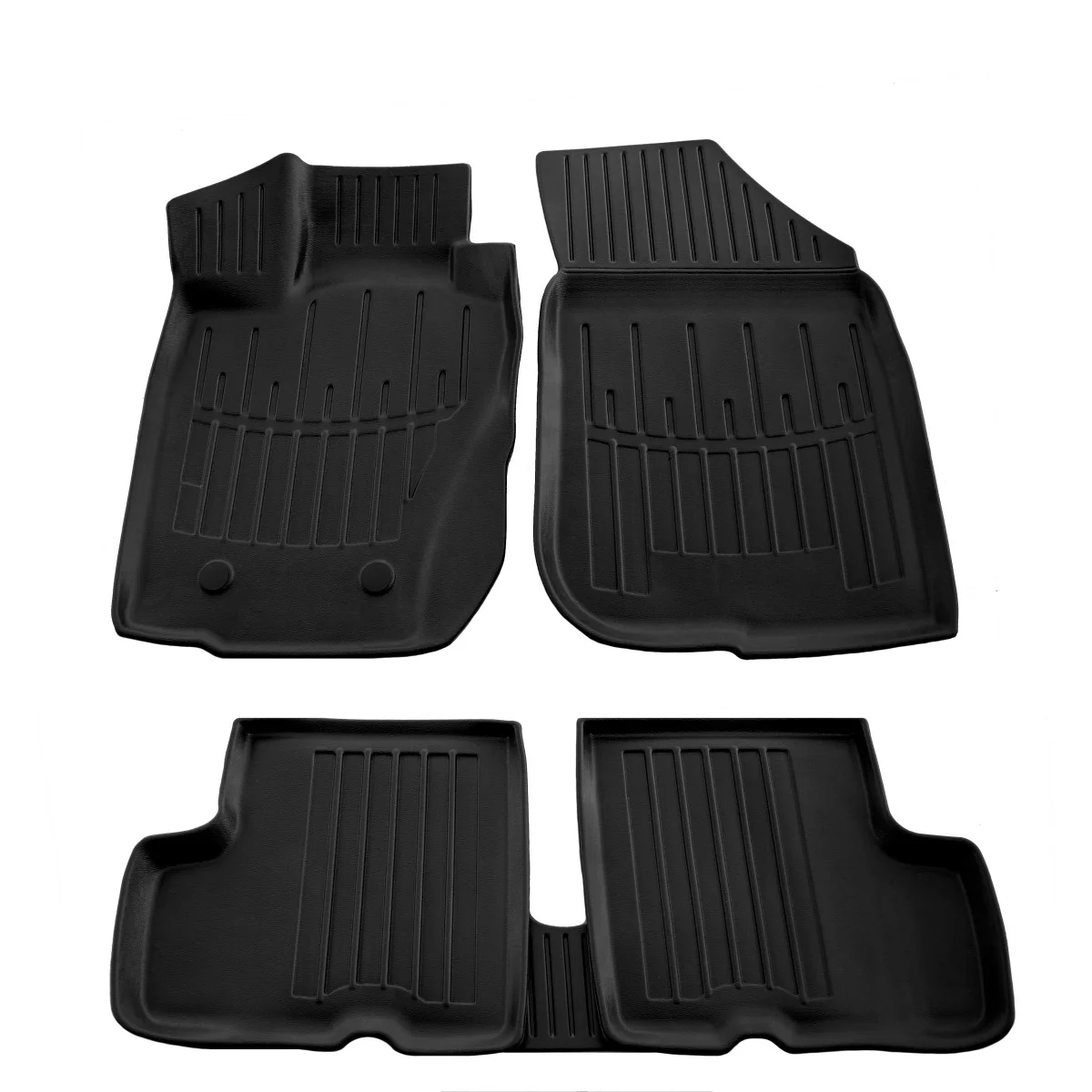 "Car floor mats, 3D rubber mats for RENAULT Duster (2015-2018) 4WD image"