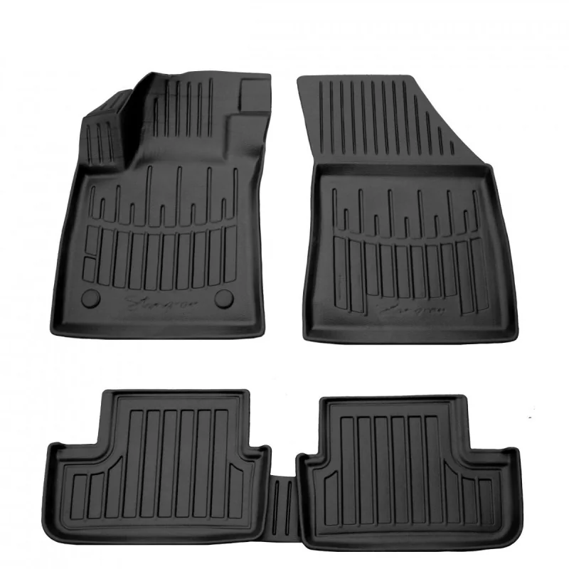 "Car Floor Mats, 3D Rubber, for Renault Megane IV (from 2015) Hatchback, Polyurethane, Exact Fit image"