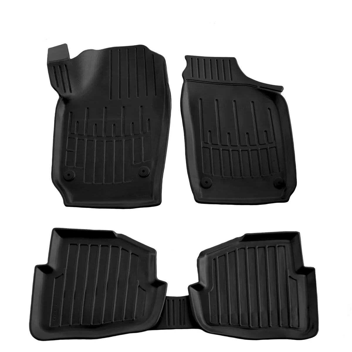 "Car floor mats, 3D rubber floor mats for SEAT Ibiza III (6L) 2002-2008, custom fit, high edge image"