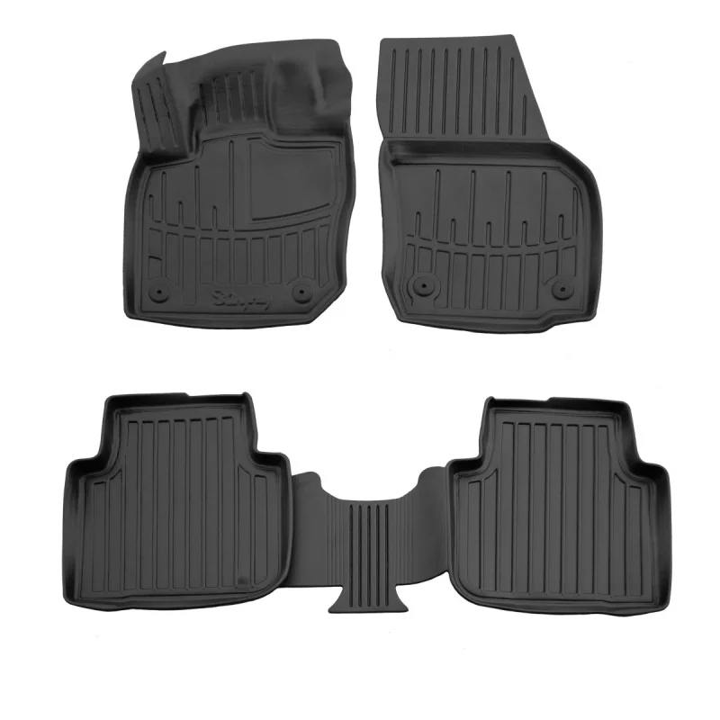 "Car floor mats, Rubber floor mats 3D for SKODA Kodiaq (2024-...), exact fit, non-slip image"