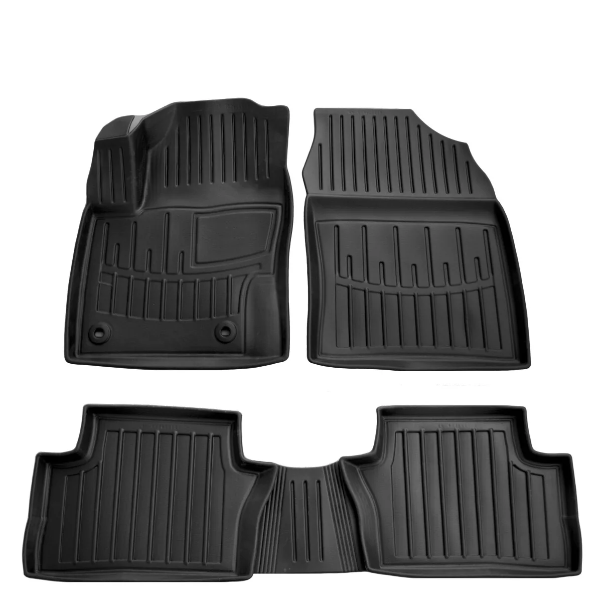 "Car Floor Mats, 3D Fit for TOYOTA C-HR EV (2019-...), High Edge, Polyurethane, Non-Slip image"
