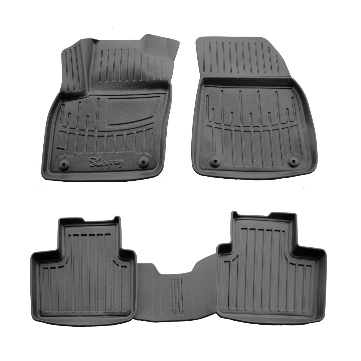 "Car floor mats, 3D rubber floor mats for VOLVO XC40 (2017-...), exact fit image"