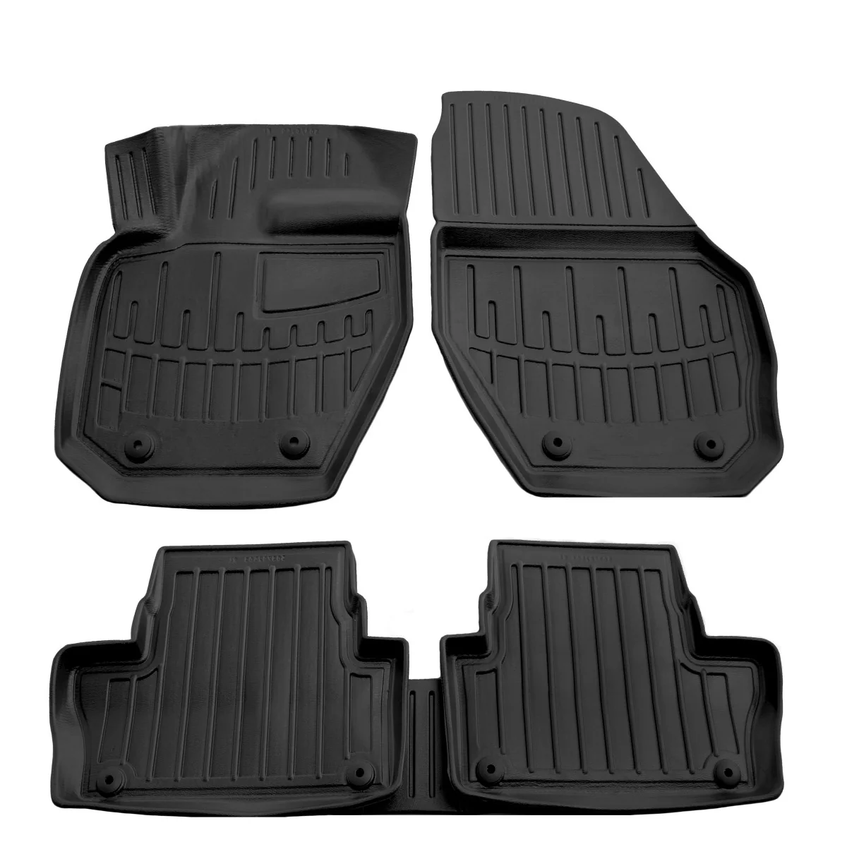 "Rubber car mats, car floor mats, 3D car mats for VOLVO XC60 (2008-2017) Set, custom fit image"