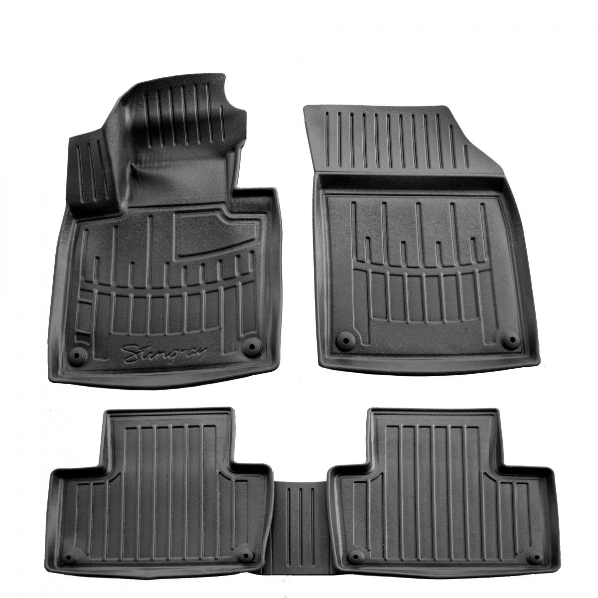 "Car floor mats, 3D rubber floor mats for VOLVO XC90 (2014-...), custom fit, high edge image"
