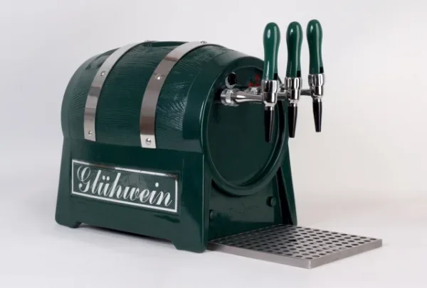 "Mulled wine dispenser, beverage heater - 3-line, 6 kW, with integrated air compressor image"