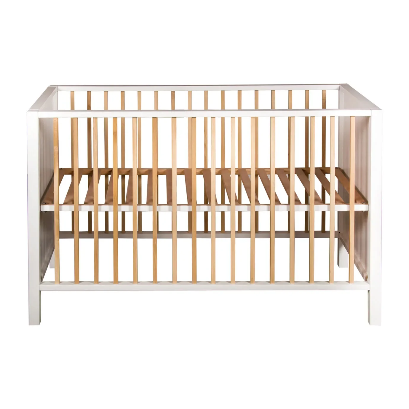 "Quax baby bed - Nordic 120 x 60 cm, Color: Stone white nature image"