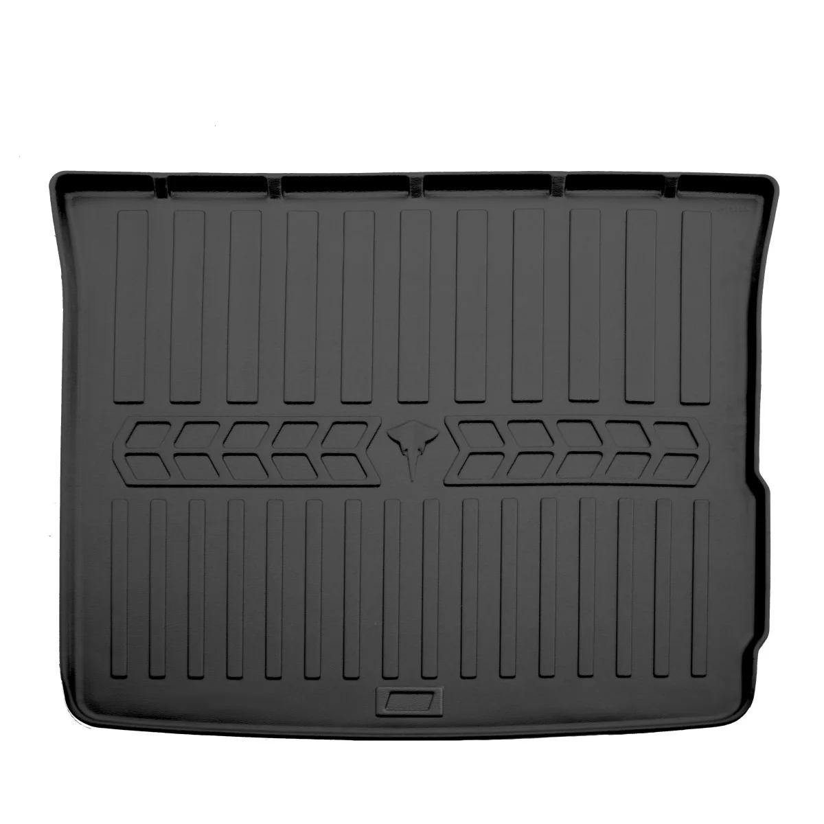 "Renault Duster trunk liner, 3D trunk liner, waterproof trunk mat, polyurethane, custom fit, all weather cargo protector image"