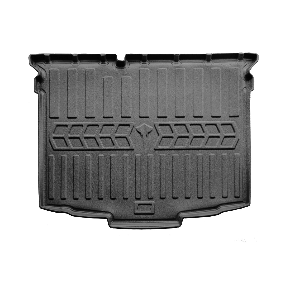 "Skoda Fabia trunk mat, 3D Polyurethane car trunk mat, cargo liner, for Fabia III (NJ) 2014-2021 Hatchback, custom fit image"