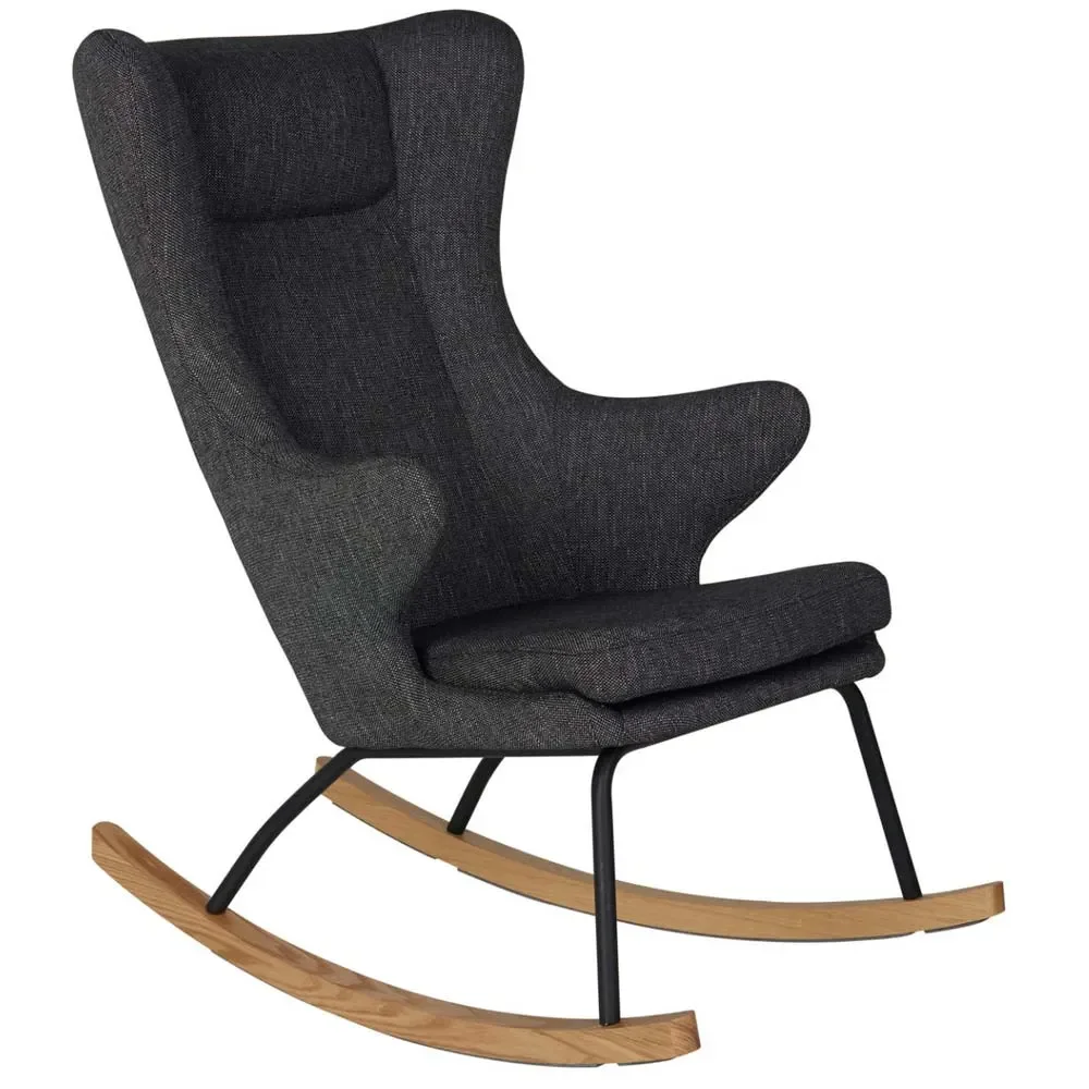 "Quax rocking chair /breastfeeding de luxe black image"