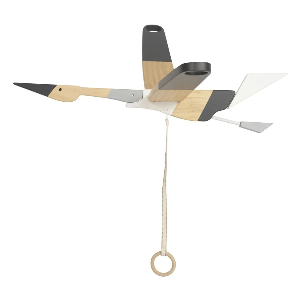 "Quax mobile seagull wood painted image"