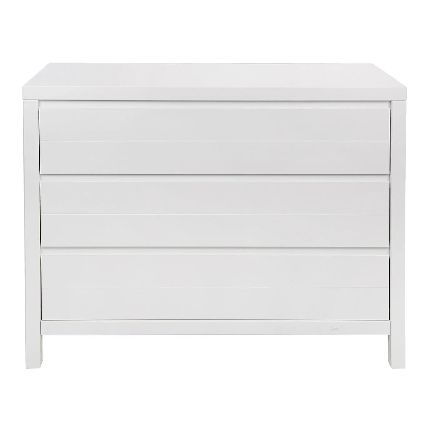 "Quax Chest of drawers - Stripes, 3 drawers, white image"