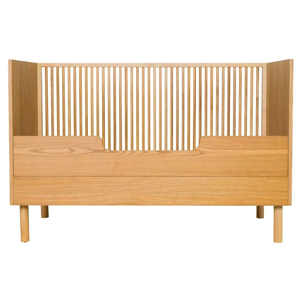 "Quax Hai no Ki Fall protection for baby bed ash nature 70 x 140 image"
