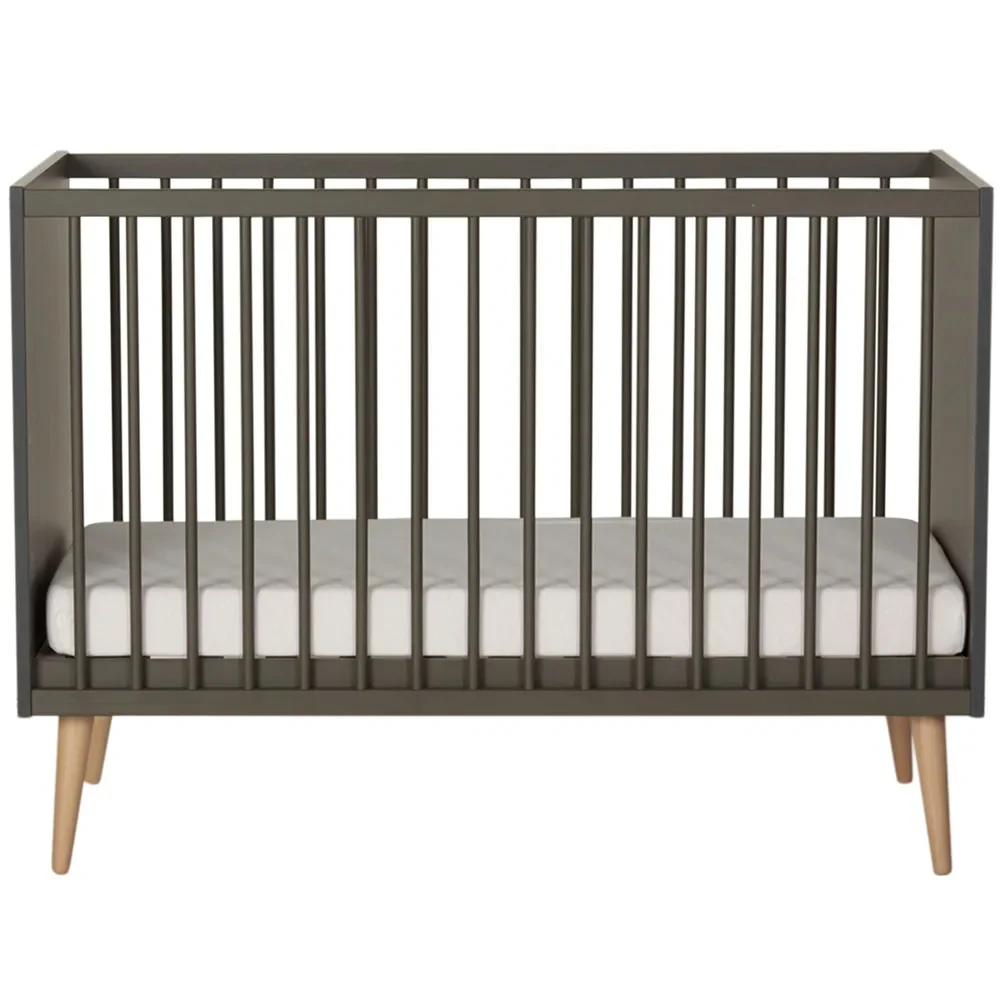 "Quax Cocoon baby bed moss brown 60 x 120 image"