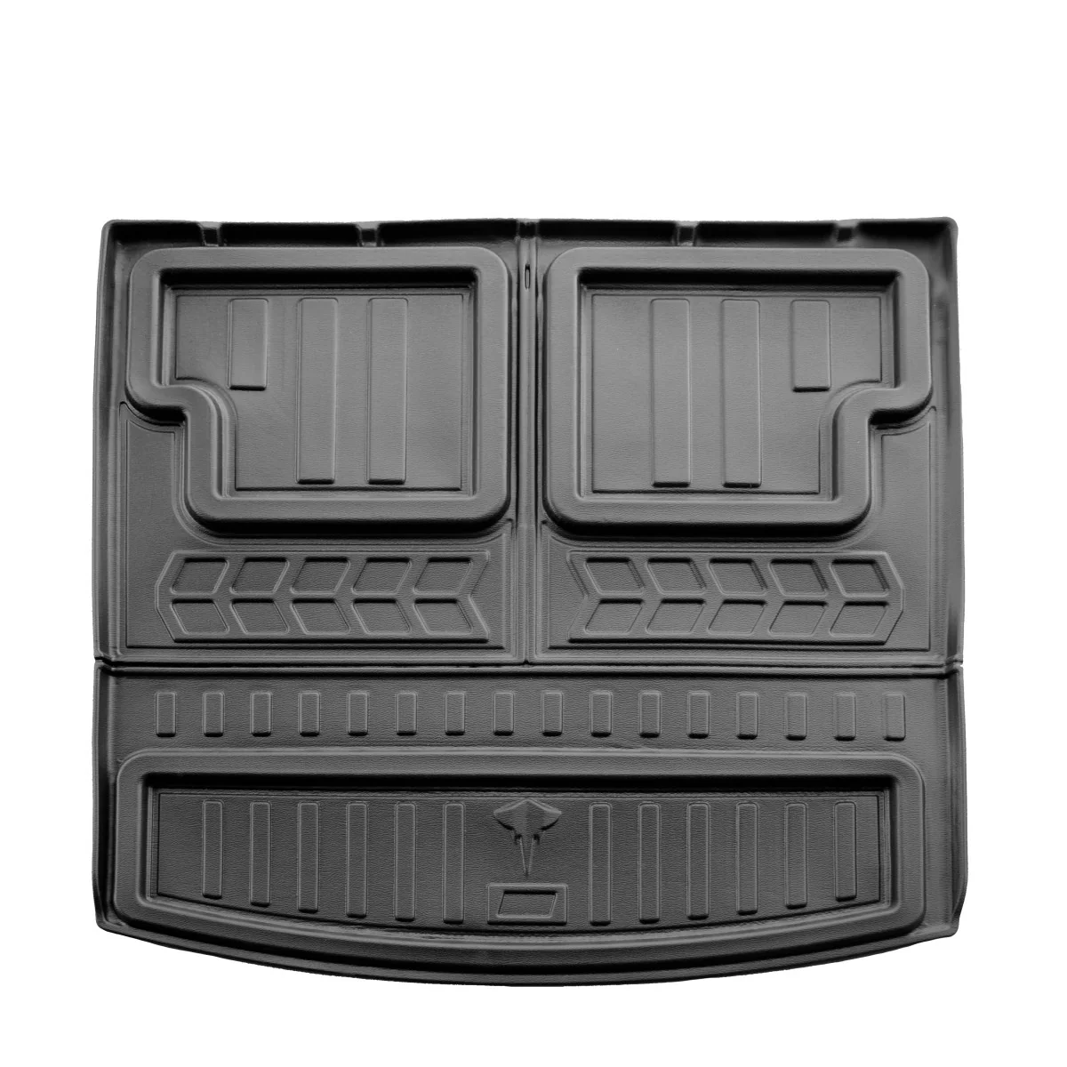 "VW Tiguan Allspace Trunk Mat, 3D Custom Fit (2016-2024), All-Weather, Non-Slip image"