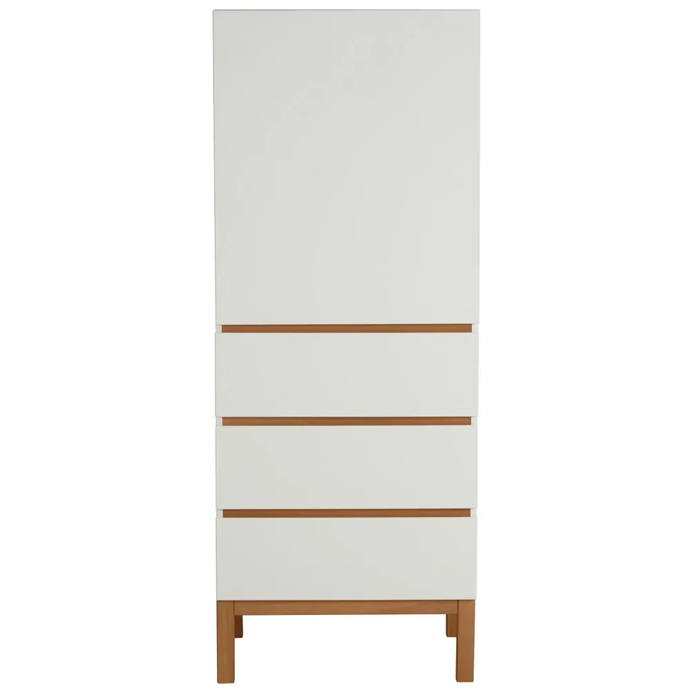 "Quax Indigo 1 door drawer cabinet white image"