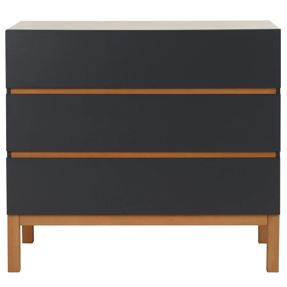 "Quax Indigo Chest of drawers 3 drawers black image"