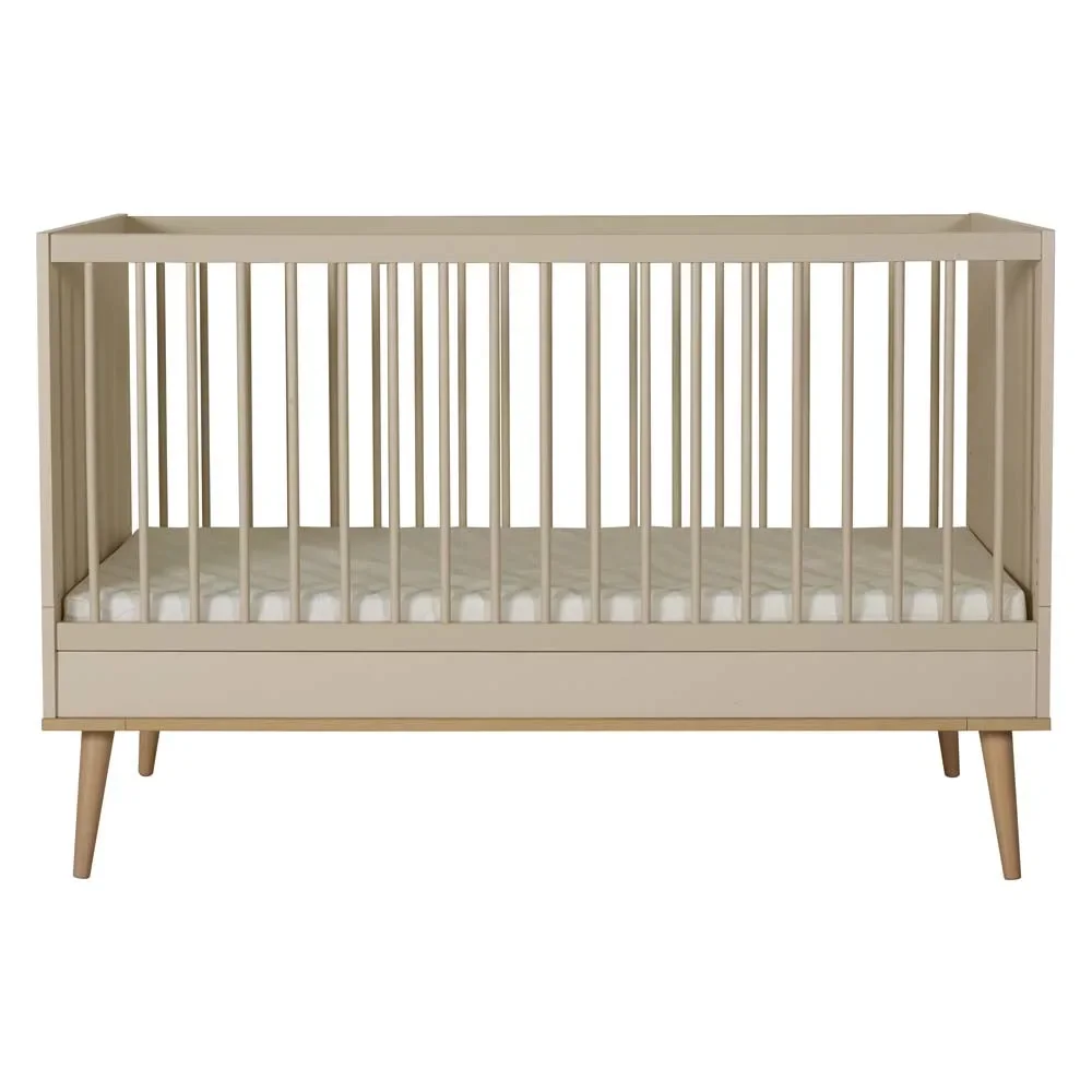 "Quax Flow baby bed convertable Clay 70 x 140 image"