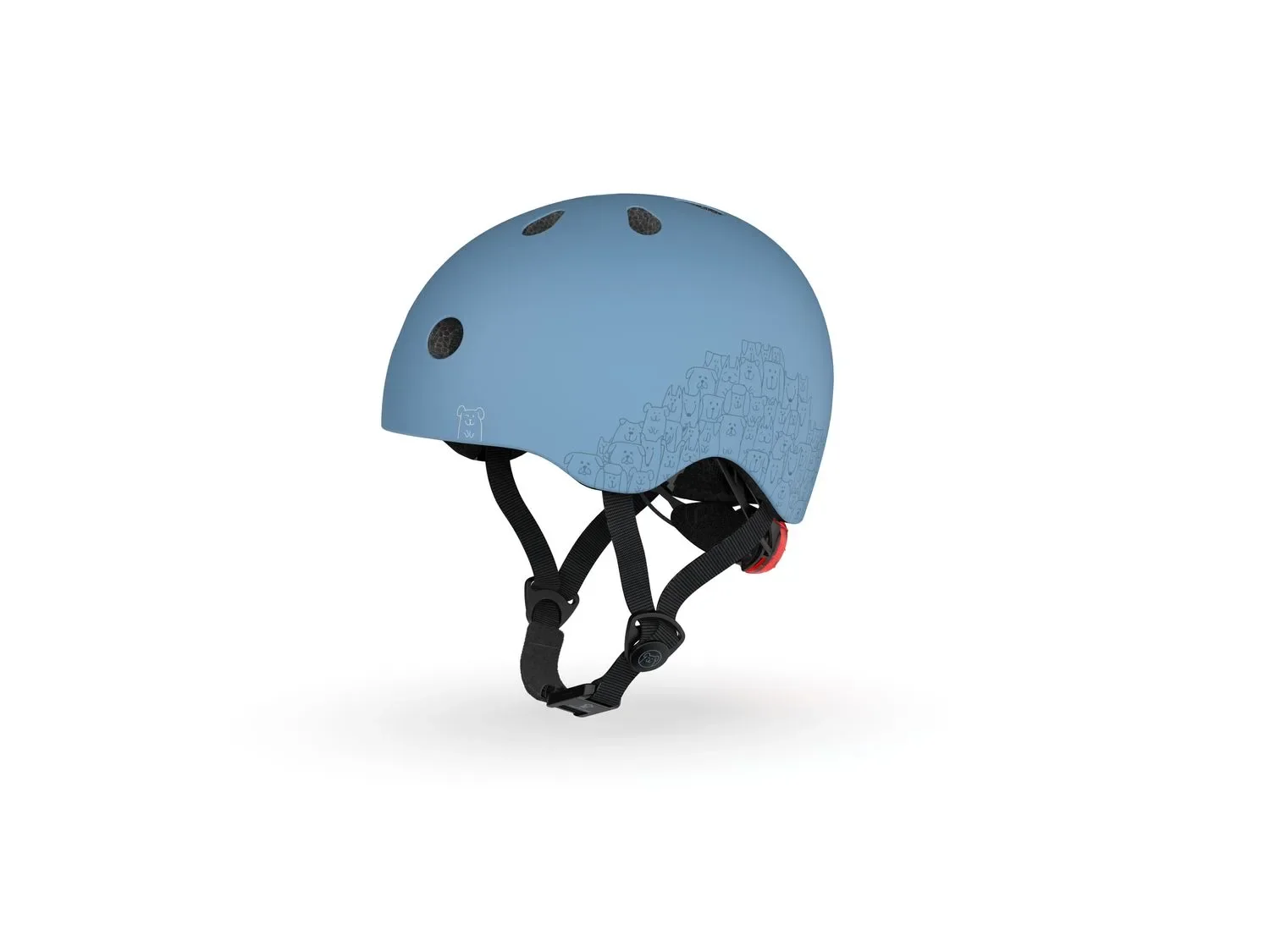 "Scoot & Ride Reflective helmet, Scooter helmet XXS-S - Steel, Color: Steel image"