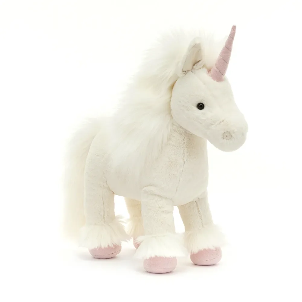 "Soft Stuffed Unicorn Plush, 28 cm image"