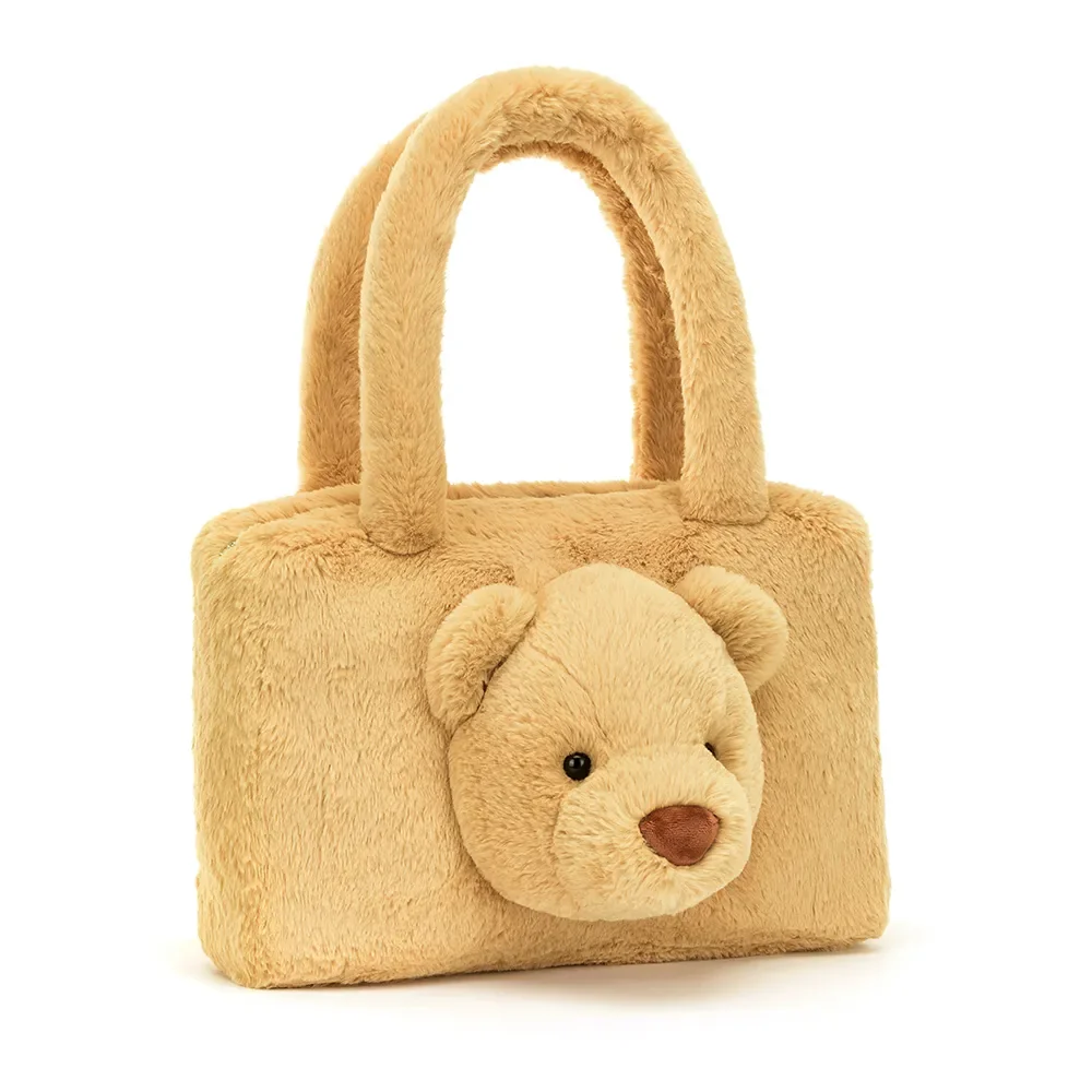 "Tote Bag, Cotton Tote Bag, Bear Tote Bag, Stylish Shopping Bag, Everyday Bag image"