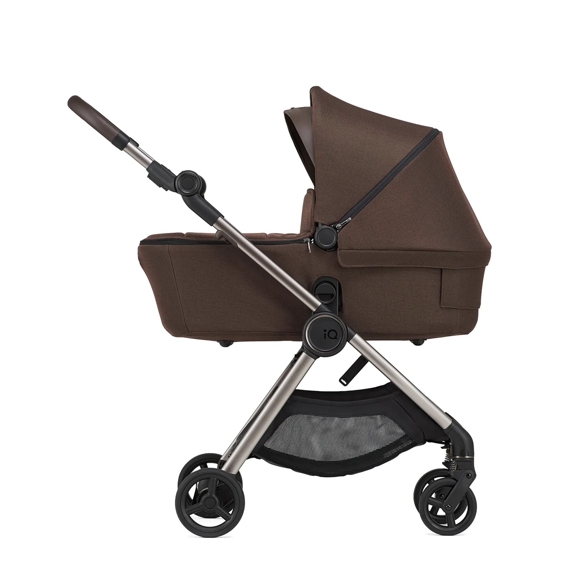 "Convertible Lightweight Foldable All-Terrain Travel Stroller for Newborn with Teddy Seat Cover image"