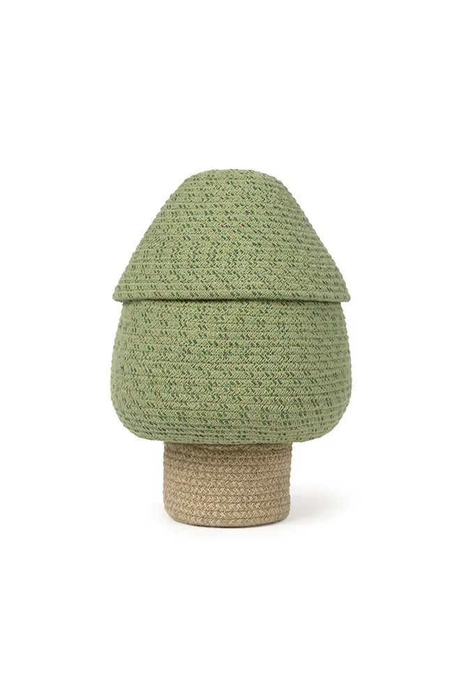 "Large Woven Cotton Storage Basket for Toys and Laundry image"