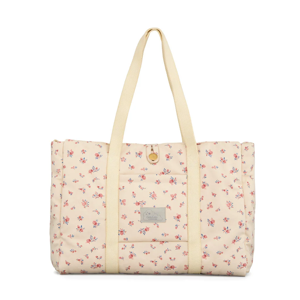 "Foldable Changing Bag, Berries Print, Portable Changing Pad, Baby Changing Mat image"