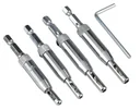 Door hinge drill bit set, 5 pieces
